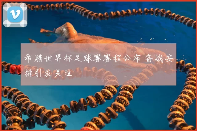 希腊世界杯足球赛赛程公布 备战安排引发关注