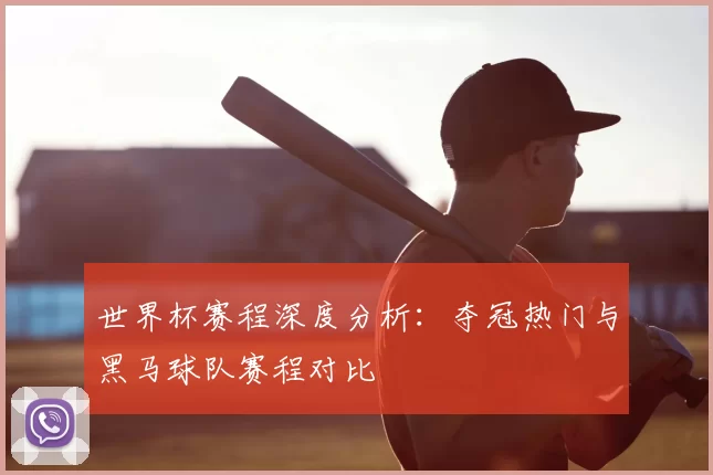 世界杯赛程深度分析：夺冠热门与黑马球队赛程对比